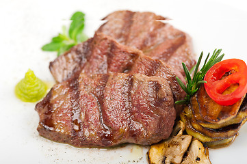 Image showing grilled Kobe Miyazaky beef