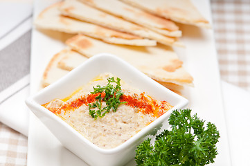 Image showing moutabal baba ghanoush eggplant dip