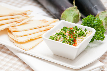 Image showing moutabal baba ghanoush eggplant dip