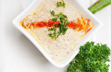 Image showing moutabal baba ghanoush eggplant dip