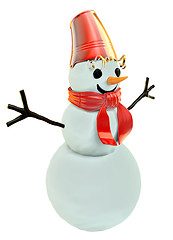 Image showing smilling snowman