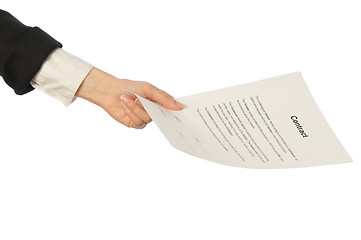 Image showing signing of a contract