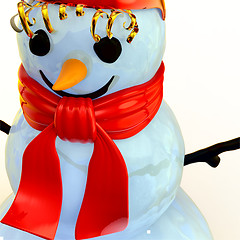 Image showing smiling snowman