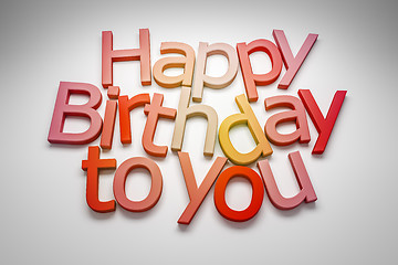 Image showing Happy Birthday to you