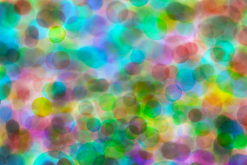 Image showing Bokeh - background with blurred lights