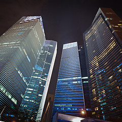 Image showing Skyscrapers of the financial center