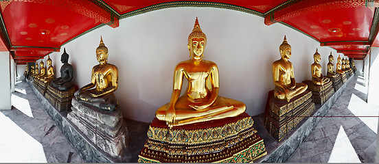 Image showing Buddha statues in  Bangkok, Thailand