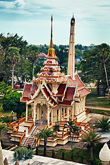 Image showing Old buddist crematory in Wat Chalong. Thailand.