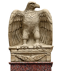 Image showing Antique statue - eagle with a sword