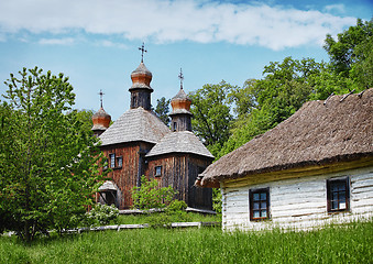 Image showing Traditional Slavonic village