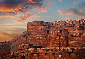 Image showing India, Agra Red Fort