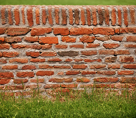 Image showing Red brick wall 