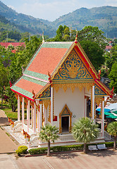 Image showing Old building - part of Buddhist temple complex. Thailand.