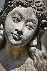 Image showing Face of female statue