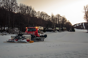 Image showing snow grooming machine