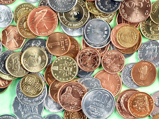 Image showing World currency coins