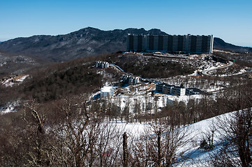 Image showing mountain hotel