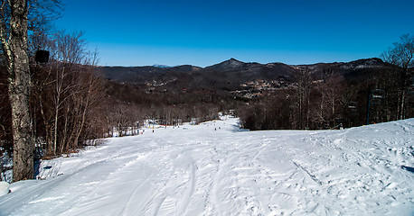 Image showing blue ridge mountains landscape in snow