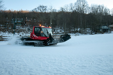 Image showing snow grooming machine