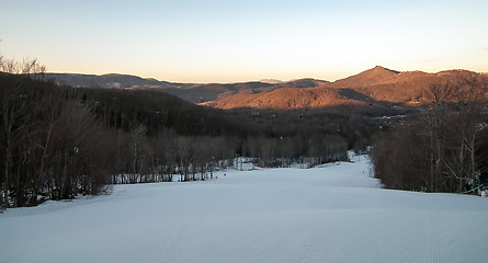 Image showing blue ridge mountains landscape in snow