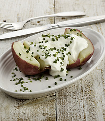 Image showing Potato With Saur Cream