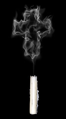 Image showing smoke cross