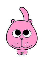 Image showing pink cat