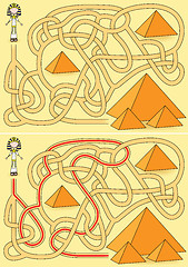 Image showing Pyramid maze