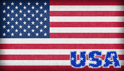 Image showing Flag of the USA isolated