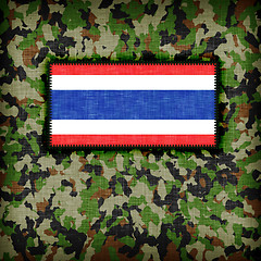 Image showing Amy camouflage uniform, Thailand