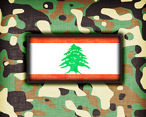 Image showing Amy camouflage uniform, Lebanon