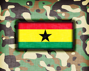Image showing Amy camouflage uniform, Ghana