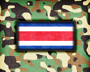 Image showing Amy camouflage uniform, Costa Rica