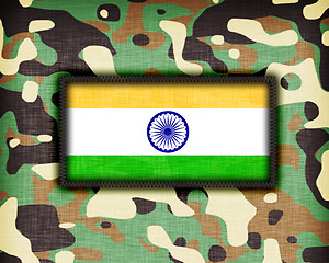 Image showing Amy camouflage uniform, India