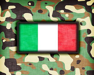 Image showing Amy camouflage uniform, Italy