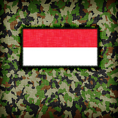 Image showing Amy camouflage uniform, Indonesia