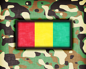 Image showing Amy camouflage uniform, Guinea