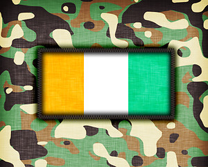 Image showing Amy camouflage uniform, Ivory Coast