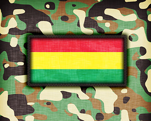 Image showing Amy camouflage uniform, Bolivia