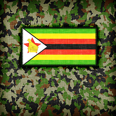 Image showing Amy camouflage uniform, Zimbabwe