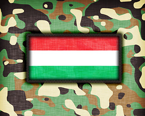 Image showing Amy camouflage uniform, Hungary