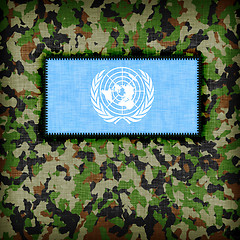 Image showing Amy camouflage uniform, UN