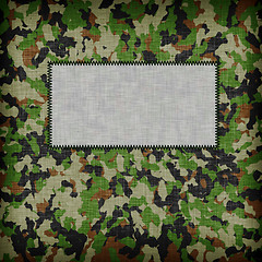 Image showing Amy camouflage uniform