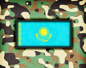 Image showing Amy camouflage uniform, Kazahkstan