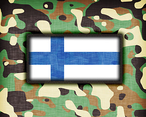 Image showing Amy camouflage uniform, Finland