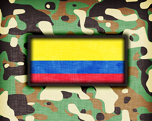 Image showing Amy camouflage uniform, Colombia