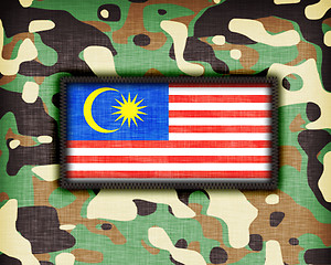 Image showing Amy camouflage uniform, Malaysia