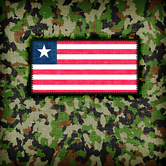 Image showing Amy camouflage uniform, Liberia