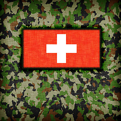 Image showing Amy camouflage uniform, Switzerland