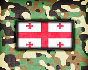 Image showing Amy camouflage uniform, Georgia